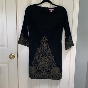 Black and Gold Lilly Pulitzer dress size 2